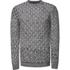 Rusty Neal - Gebreide Trui - Ruitpatroon - Grijs - 70% Polyacryl, 30% Katoen