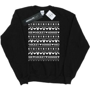 Li-cense Disney heren mickey en minnie kerst fair isle sweatshirt