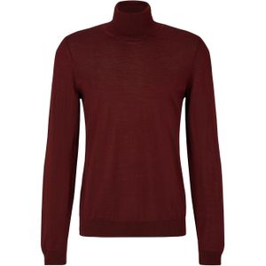 BOSS - Musso-P - Coltrui - Rood - Slim-Fit - Merinowol