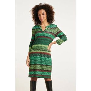 Smashed Lemon - 23896-530-998 - Zigzag Jurk - Groene Multicolor