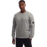 C.P. Company - Diagonal Raised Fleece Lens Crewneck Sweatshirt - Grijs
