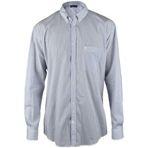 Balenciaga - Overhemd - Blauw - Katoen - Korte Mouwen