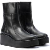 Fly London Hann Leren Vrouwen Laarzen Zwart