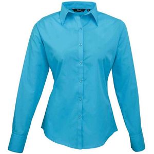 Premier Dames popeline blouse met lange mouwen