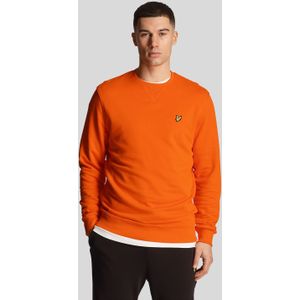 Men's Lyle And Scott Crewneck Sweatshirt in Orange