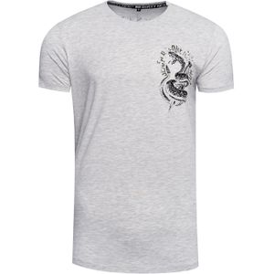 Rusty Neal - T-shirt - Katoen - Ronde Hals - Normale Pasvorm - Zwart