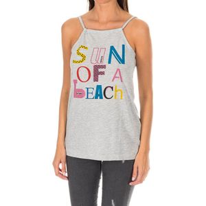 Damestop met ovale hals en dunne riem ADM0104