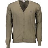 U.s. Polo Assn. - V-hals Cardigan - Groen - Heren - Katoen