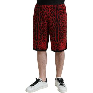 Dolce & Gabbana - PAN75018 - Bermuda Shorts - Rood - Luipaardprint