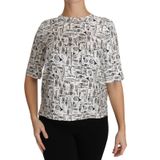 Dolce & Gabbana - Elegante Zijden Trompetblouse - Wit - Dames