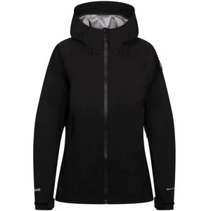 Trespass - Justine DLX - Waterdichte Jas - Zwart - 100% Polyester, 3-laags, Verstelbare Kap, 2 Zijzakken