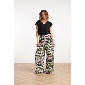 Smashed Lemon - 35138 - Broek - Zebra Print - Losvallend - Lange Lengte