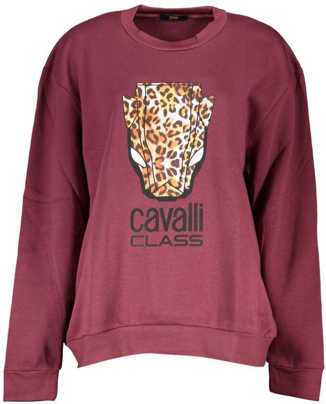 Luipaardprint Sweatshirt met Ronde Hals