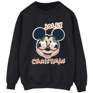 Li-cense Disney dames mickey mouse jolly christmas bril sweatshirt