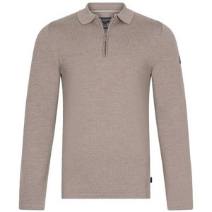 Cavallaro - Napoli - Half Zip Trui - Zand - Merino