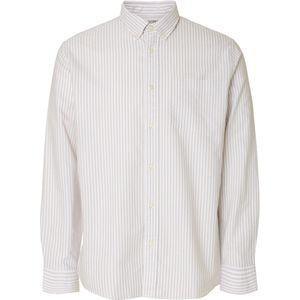 Selected - Regrick Oxford Flex Overhemd - Blauw - 100% Katoen