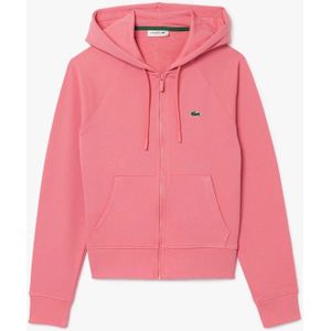 Lacoste - Fleece Zip-Up Hoodie - Roze - Dames