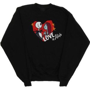 Li-cense Disney heren the nightmare before christmas love is alive sweatshirt