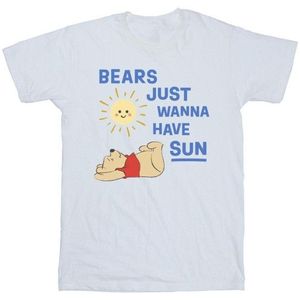 Li-cense Disney heren winnie the pooh bears just wanna have sun t-shirt