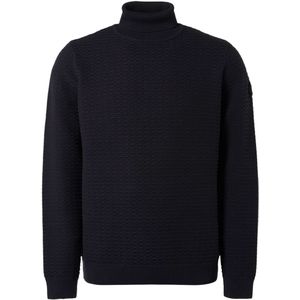 No Excess Pullover roll neck solid jacquard r ink