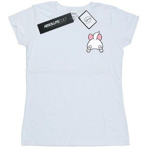 Li-cense Disney dames aristocats marie rugzijde borstprint katoenen t-shirt