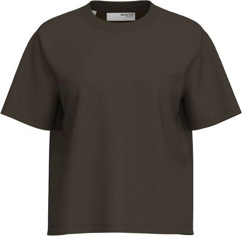 T-shirt - Effen - Jersey - Ronde Hals - Kwartmouw