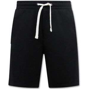 Enos - Sweat Shorts - Zwart - Korte Broeken