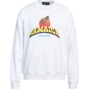 Dsquared2 - Jamaica Design - Sweatshirt - Wit - 100% Katoen