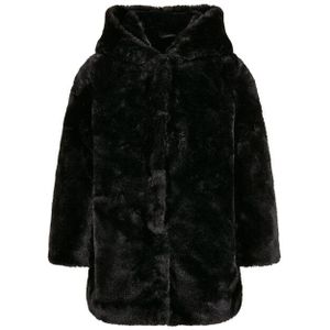 Urban Classics Meisjes teddy fleece mantel met capuchon