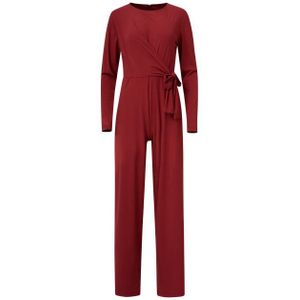 Smashed Lemon Jumpsuit met ronde hals in travelkwaliteit |