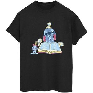 Li-cense Disney dames lilo & stitch lezen van een boek katoenen vriendje t-shirt