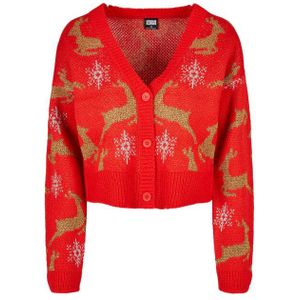 Urban Classics Dames oversized kerstvest met lange mouwen