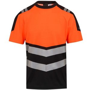 Regatta - Heren High-Vis T-Shirt - Geel - Anti-Bacterieel, Vochtafvoerend, UPF 40+