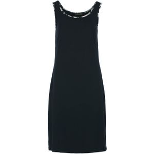 Simple Comfort - Mouwloze Jurk - Zwart - A-lijn