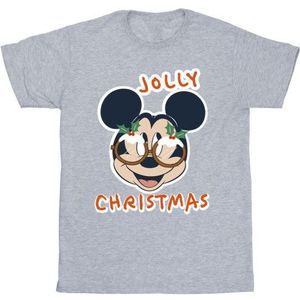 Li-cense Disney heren mickey mouse jolly kerstbril t-shirt
