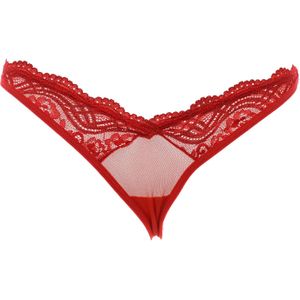 Verstelbare lingerie string met kanten detail 21684 dames