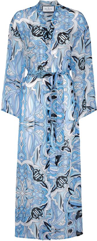 Kaftan - Multicolor - Zijde Chiffon - Circus-dessin