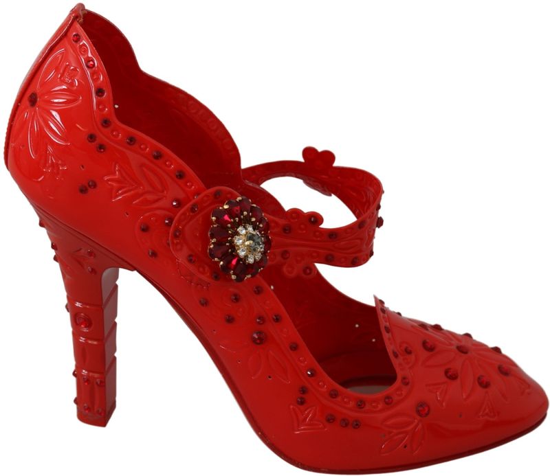 Dolce & Gabbana - Pumps - Rood - PVC - Kristallen