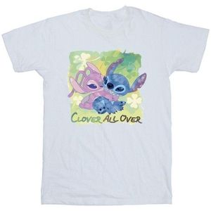 Li-cense Disney heren lilo and stitch st patrick´s day clover t-shirt