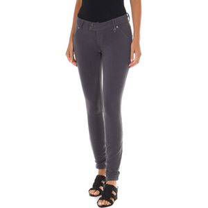 MET - Skinny Broek - Grijs - Katoen