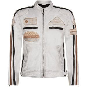 Leren Jack - Nappaleer - Race-Motorfietsjack - Met Rits