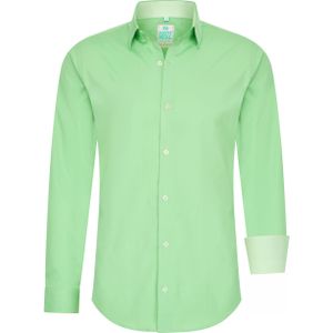 Rusty Neal - Heren Overhemd - Slim Fit - Blauw - 60% Katoen