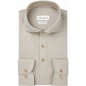 Profuomo - Polo LM - Donkerrood - Heren - Lange Mouw