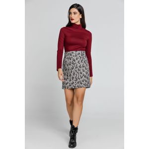 Conquista - Minirok - Wolmix - A-lijn - Gevoerd