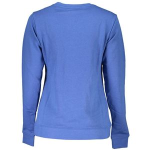 Cavalli Class - Geborduurde Sweatshirt - Blauw - Lange Mouwen - Dames