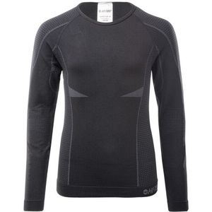 Hi-Tec - Thermoshirt - Zwart - Polyester/Nylon/Elastaan - Crew Neck