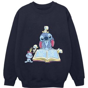 Li-cense Disney dames lilo & stitch boek lezen sweatshirt