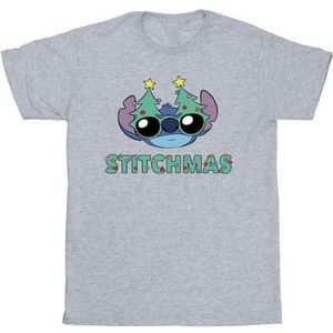 Disney Heren Lilo Stitch Stitchmas Bril T-Shirt
