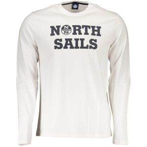 North Sails - Long Sleeve T-shirt - Wit - Katoen