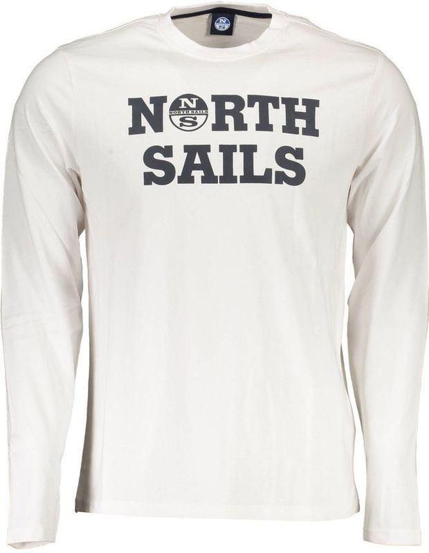 North Sails - Long Sleeve T-shirt - Wit - Katoen
